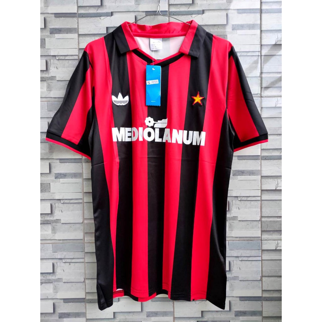 HQ RETRO JERSEY BOLA MILANN HOME 1989-1990 GO HQ IMPORT