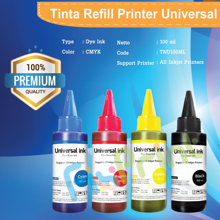 Paket Tinta Refill Cartridge HP 680 Black Color infus