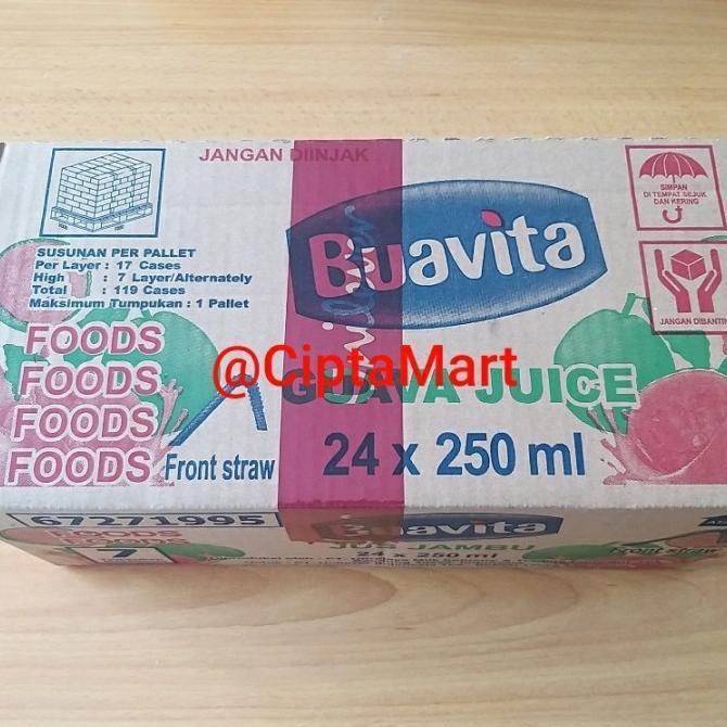 

Buavita Jus Guava / Jambu 24 x 250ml ( 1 karton isi 24 pcs ) | Minuman