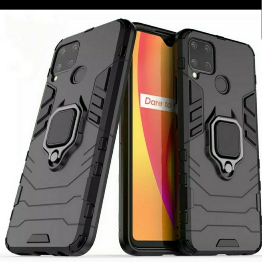 REALME NARZO 30A/NARZO 20/NARZO 20 PRO/REALME 7/7 PRO/C12/C15 CASE HARDCASE ARMOR PHANTER + RING 360