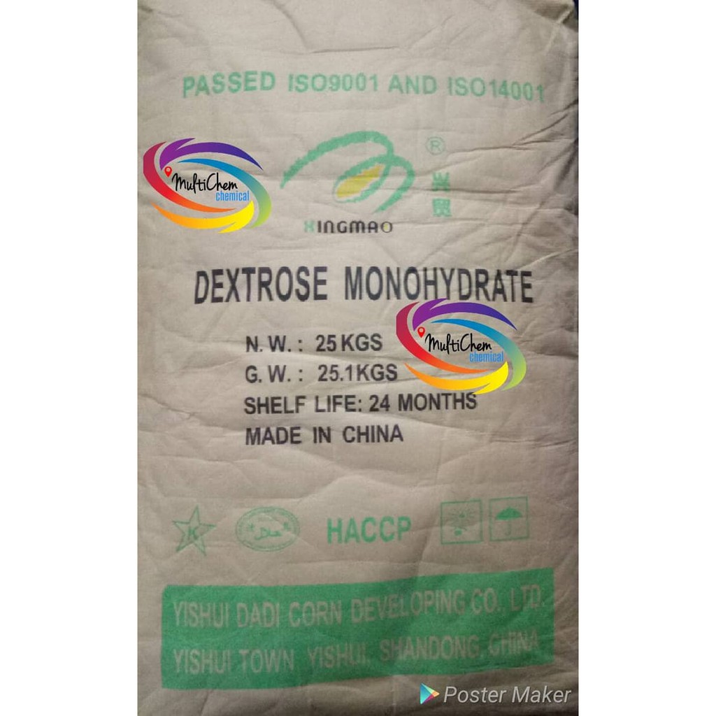 

HOT DEAL DEXTROSE MONOHYDRATE EX. CHINA. WHITE DEXTROSE. FOOD GRADE. || 500 GR !!!