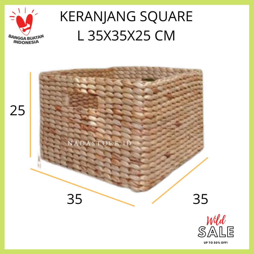 box lubang/storage/keranjang anyaman / box / box serbaguna / box anyaman Langsung Pengrajin