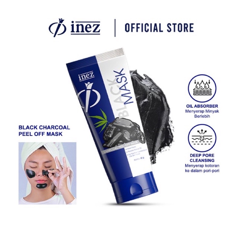 Inez Black Mask (Charcoal Peel-off Mask)