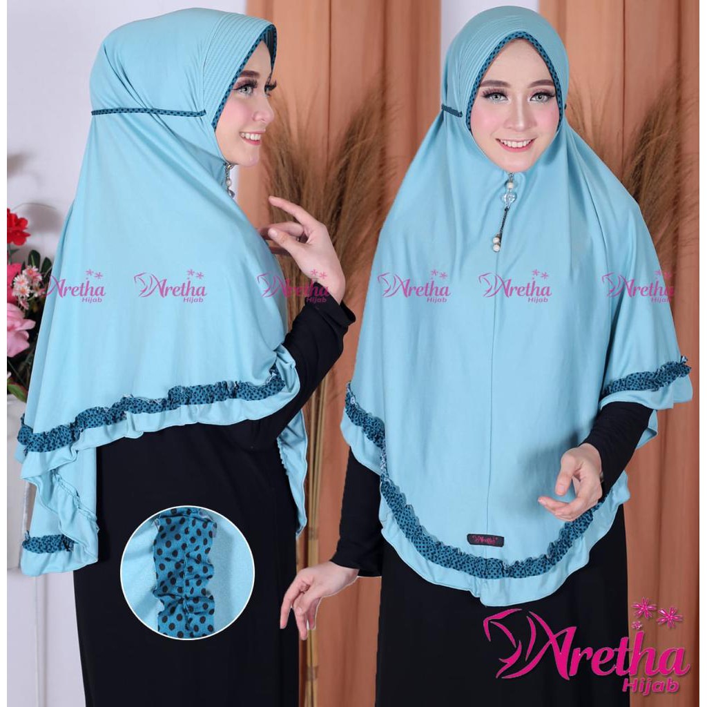 HIJAB INSTANT POLKA BAWAH ORIGINAL ARETHA