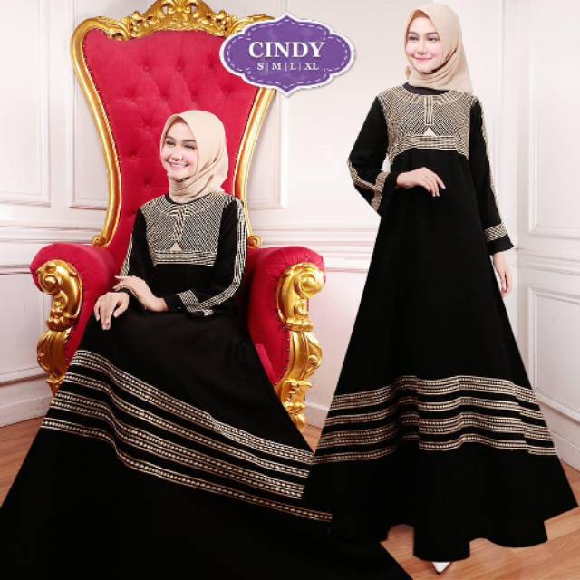Abaya Jetblack Tricotine JUMBO
