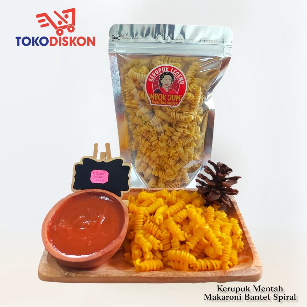 

Kerupuk Mentah Makaroni Bantet Spiral - Krupuk / Premium