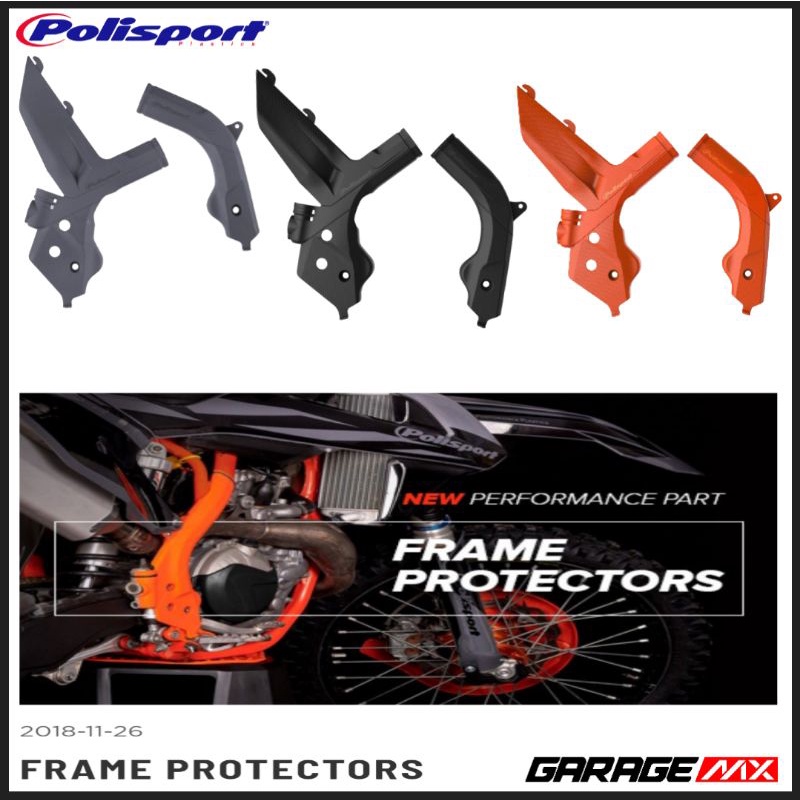 FRAME GUARD KTM HUSQVARNA POLISPORT . COVER FRAME KTM HUSQVARNA