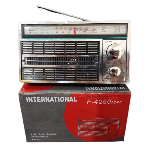 COD RADIO PORTABLE INTERNATIONAL JADUL 3 BAND FM-AM-SW AC/DC SN-4250 //RADIO JADUL INTERNATIONAL SN-4250