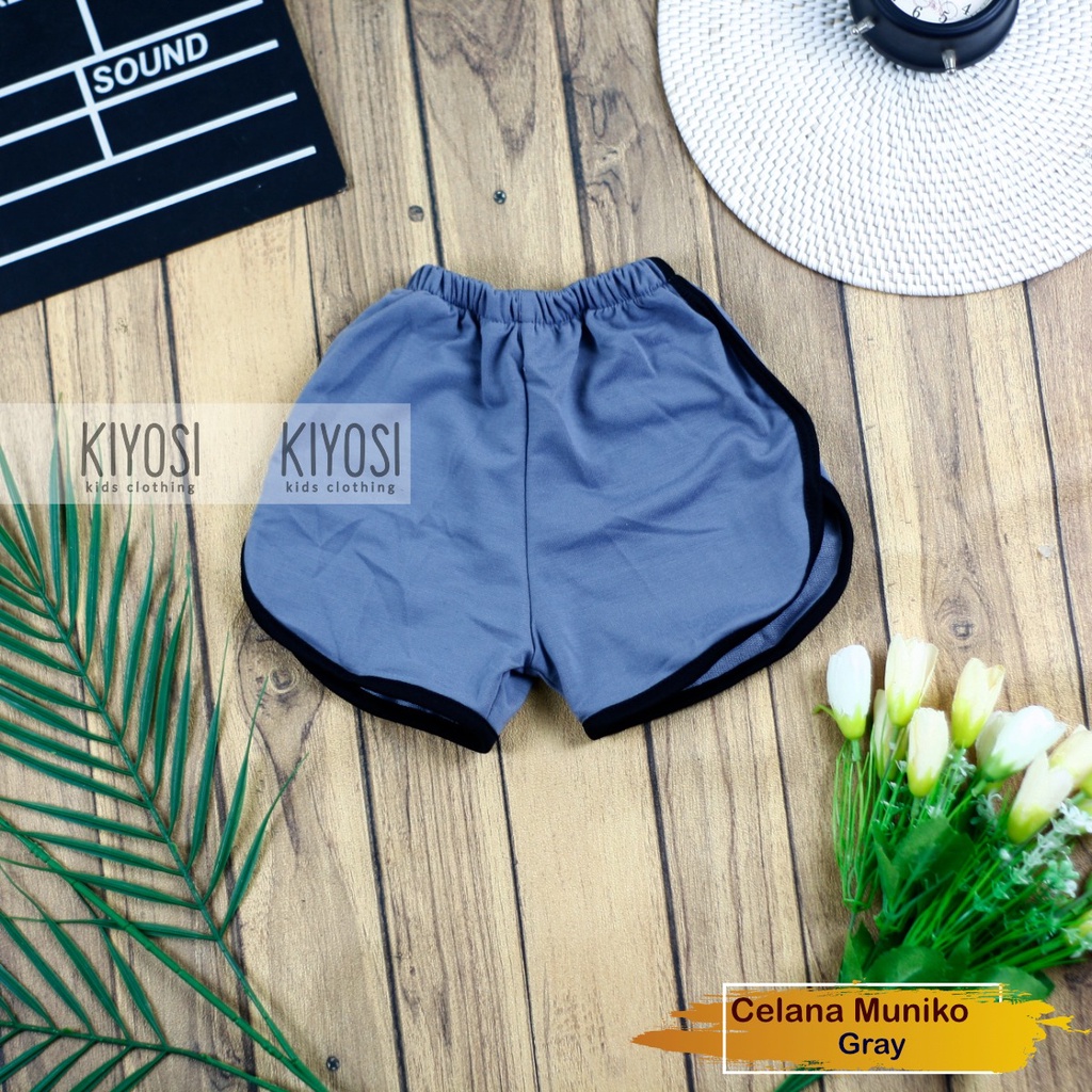 KIYOSI Celana Pendek Anak Muniko Babyterry / Hotpants Anak Muniko / Celana Anak Perempuan Polos 1-5 Tahun