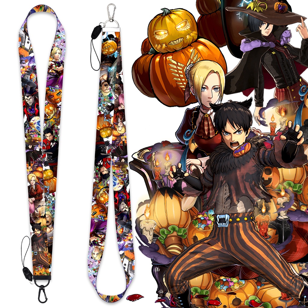 Tali Lanyard Handphone Desain Attack on Titan Untuk Halloween