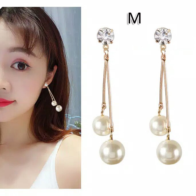 Anting fashion wanita kekinian ala korea import aneka varian murah berkualitas #357