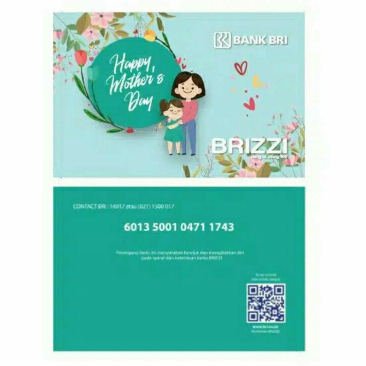 BRIZZI BRI dengan Thema HARI IBU (MOTHERS Day) /Like eMoney eTOLL Tapcash or Flazz