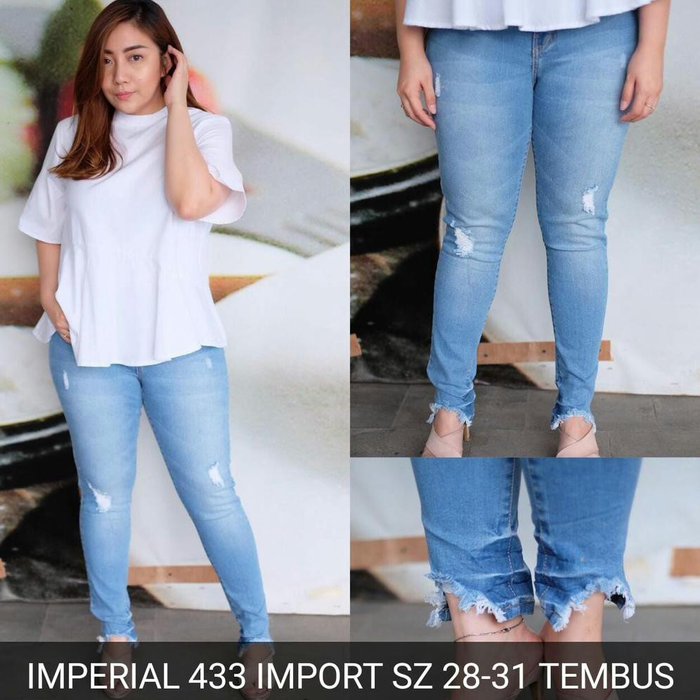 New Trend Celana Jeans Wanita Imperial 433 High Quality