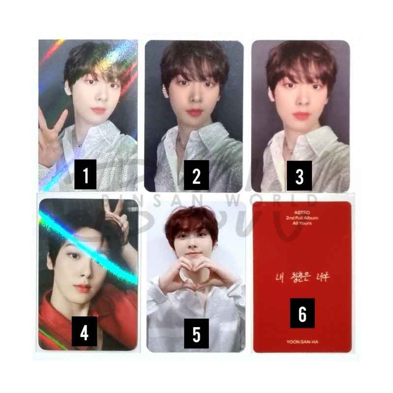 ASTRO SANHA - OFFICIAL PHOTOCARD PC