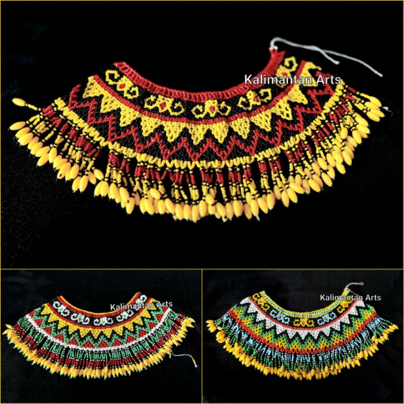 Rompi Bahu/ Teratai Manik Dayak/ Hiasan Pundak dayak Kalimantan untuk Anak Usia 3-7 Tahun