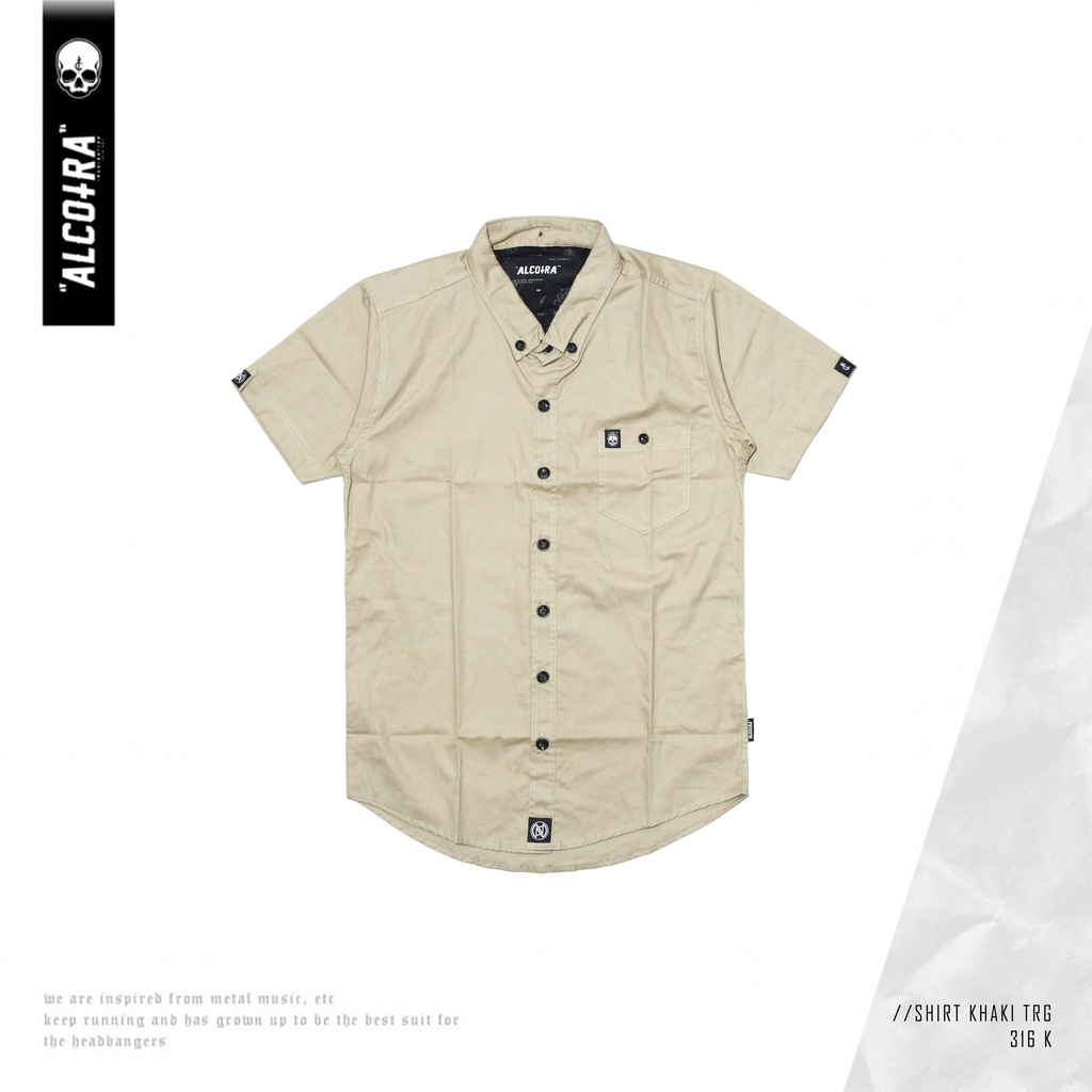 SHIRT KHAKI TRG // KEMEJA LENGAN PENDEK KHAKI