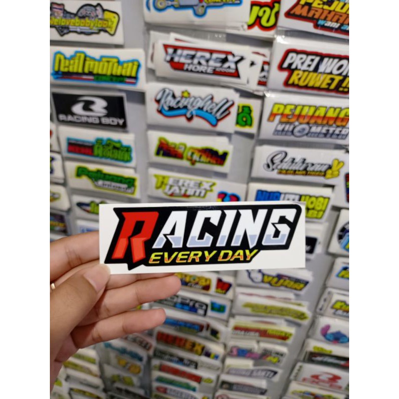 sticker printing RACING EVERYDAY