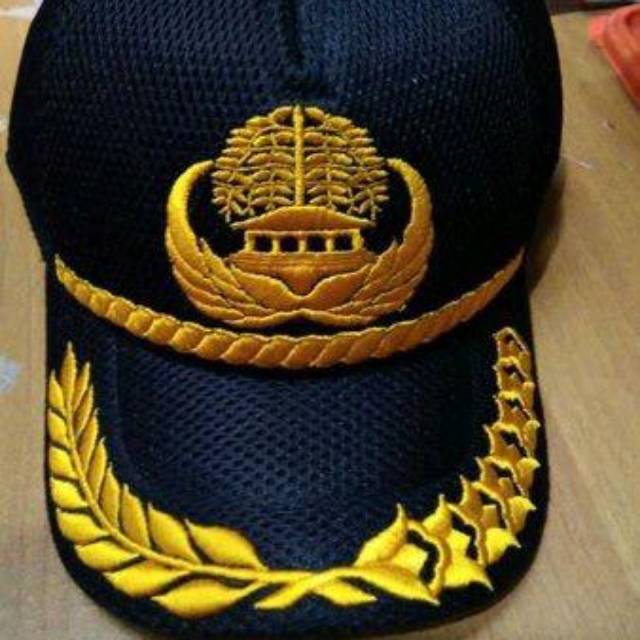 Topi korpri biru dongker