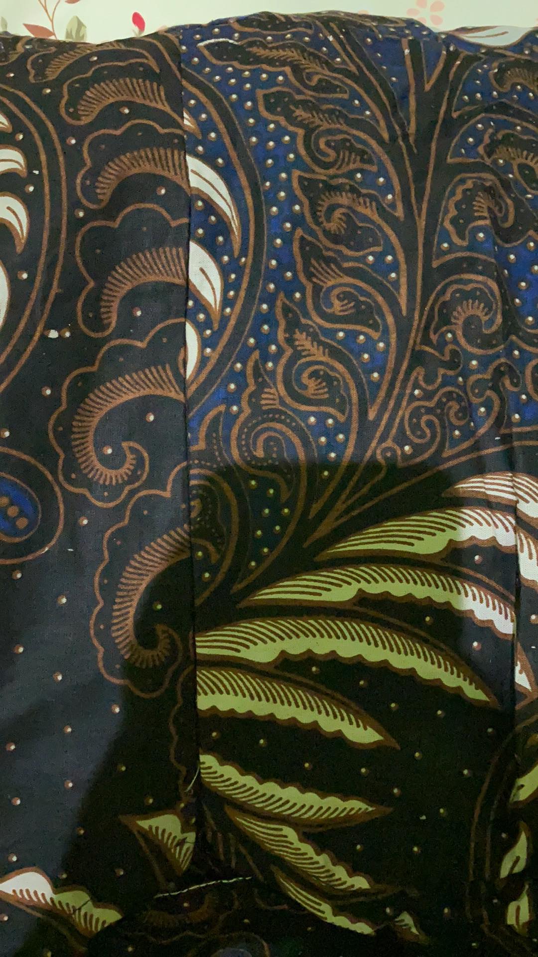 Ms Gamis Batik Sriwedari Maxi Jumbo Bumil/busui Katun Sogan Allsize Ld 104 Dan 120.