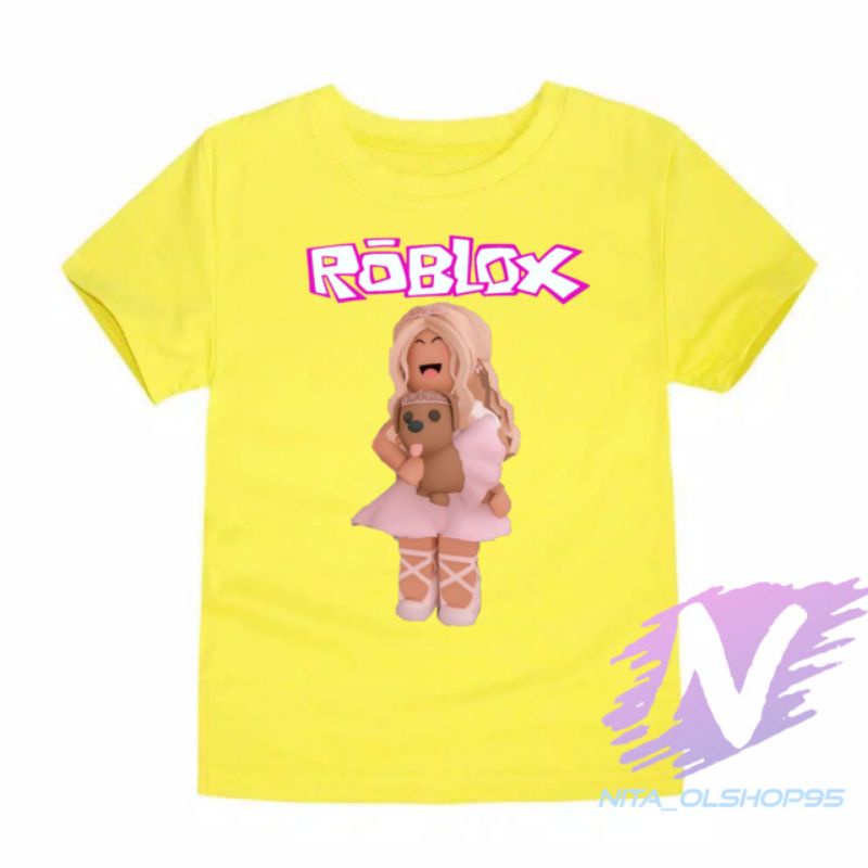 bisa bayar di tempat kaos anak roblox perempuan baju anak charakter kartun lucu