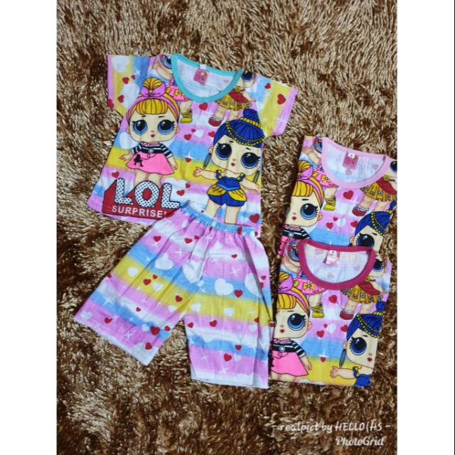 STELAN PENDEK /HOTPANT ANAK MOTIF L RAINBOW/PRINCESS/STELAN ANAK/PIYAMA