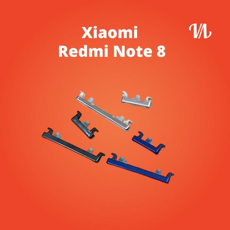 Tombol Power On Off Volume Xiaomi Redmi Note 8 Original