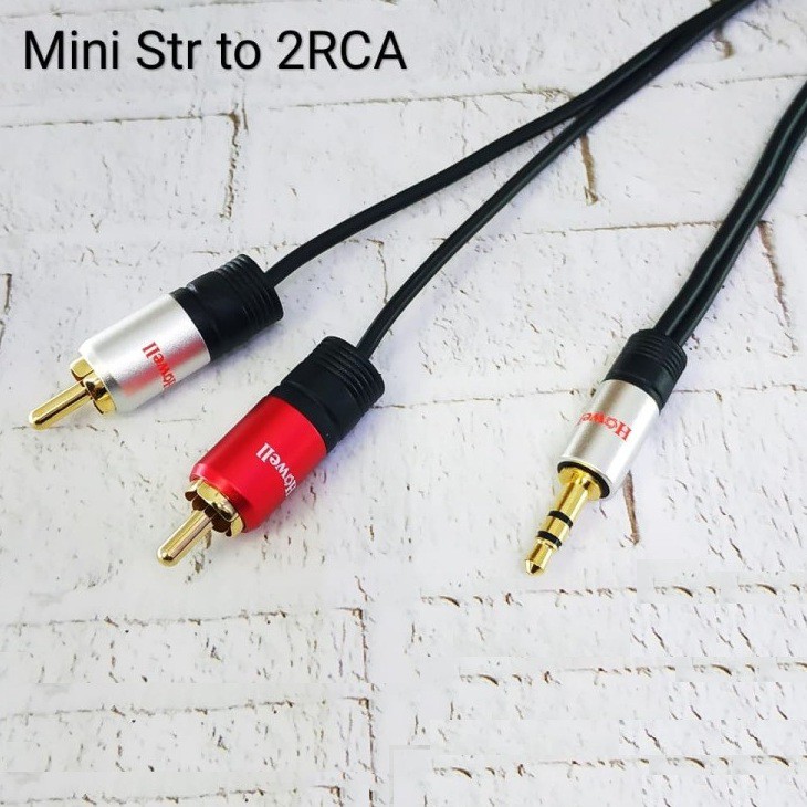 Howell Kabel Audio Aux 3.5mm to 2RCA 10M