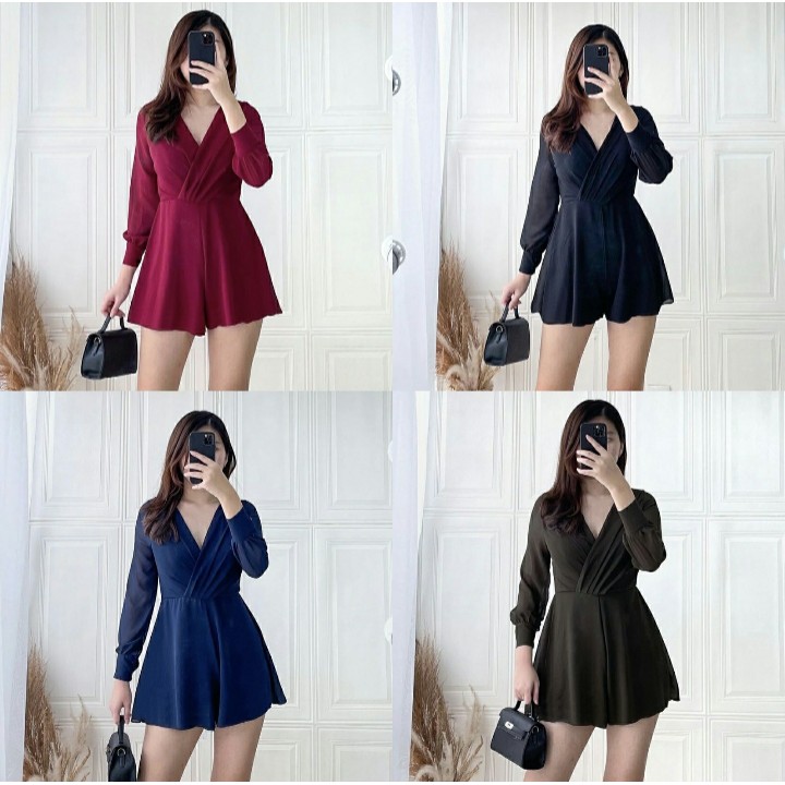 [GLFK] Js Barbara /Jumpsuit Wanita / Jumpsuit / Jumpsuit Korea / Playsuit Wanita / Jumpsuit Polos / Jumsuit Wanita Terbaru