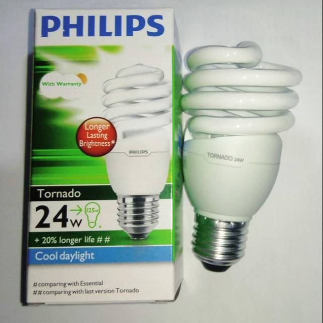 LAMPU PHILIPS TORNADO 24WATT/SPIRAL PHILIPS 24WATT/ULIR PHILIPS 24WATT