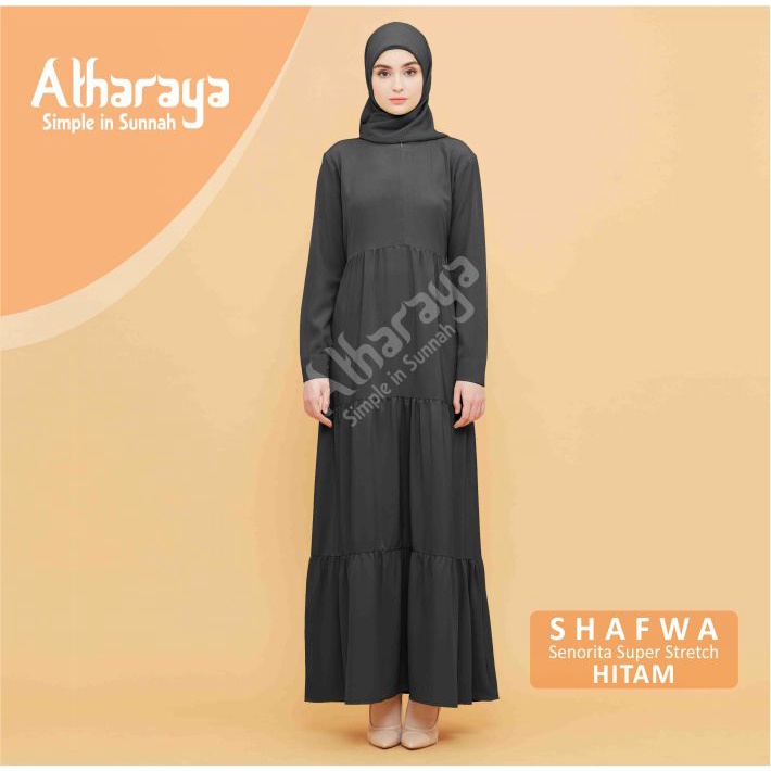 Dress Terbaru SHAFWA Ruffle Gamis Kekinian Gamis Terbaru Premium By Atharaya