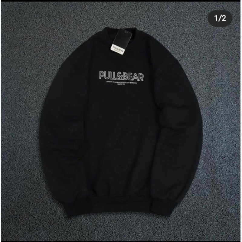 SWEATER JAKET PRIA WANITA FASHION BRAND PULL & BEAR LOGO