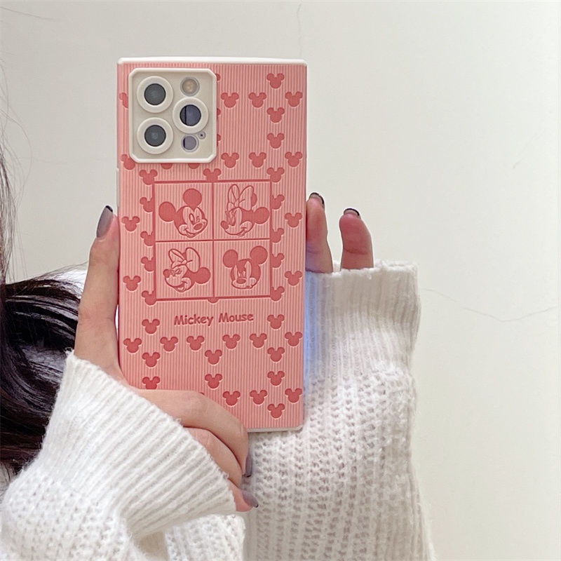 Casing Belakang Bahan Tpu + Pc Desain frame Kartun Aneka Warna Untuk iphone