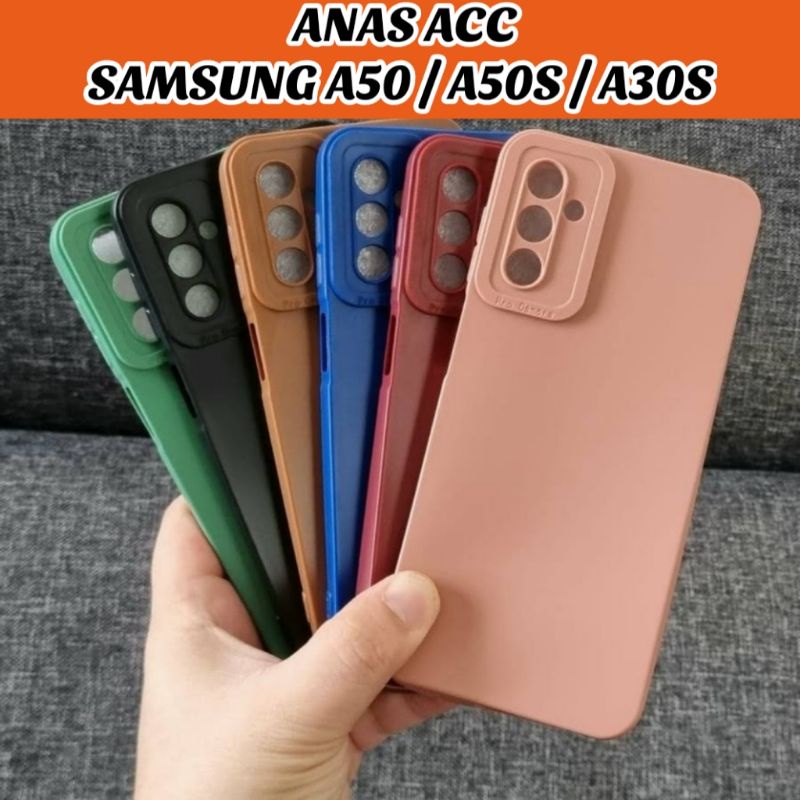 Softcase SAMSUNG A50 / A50S / A30S Case Casing Silikon Macaron ProCamera