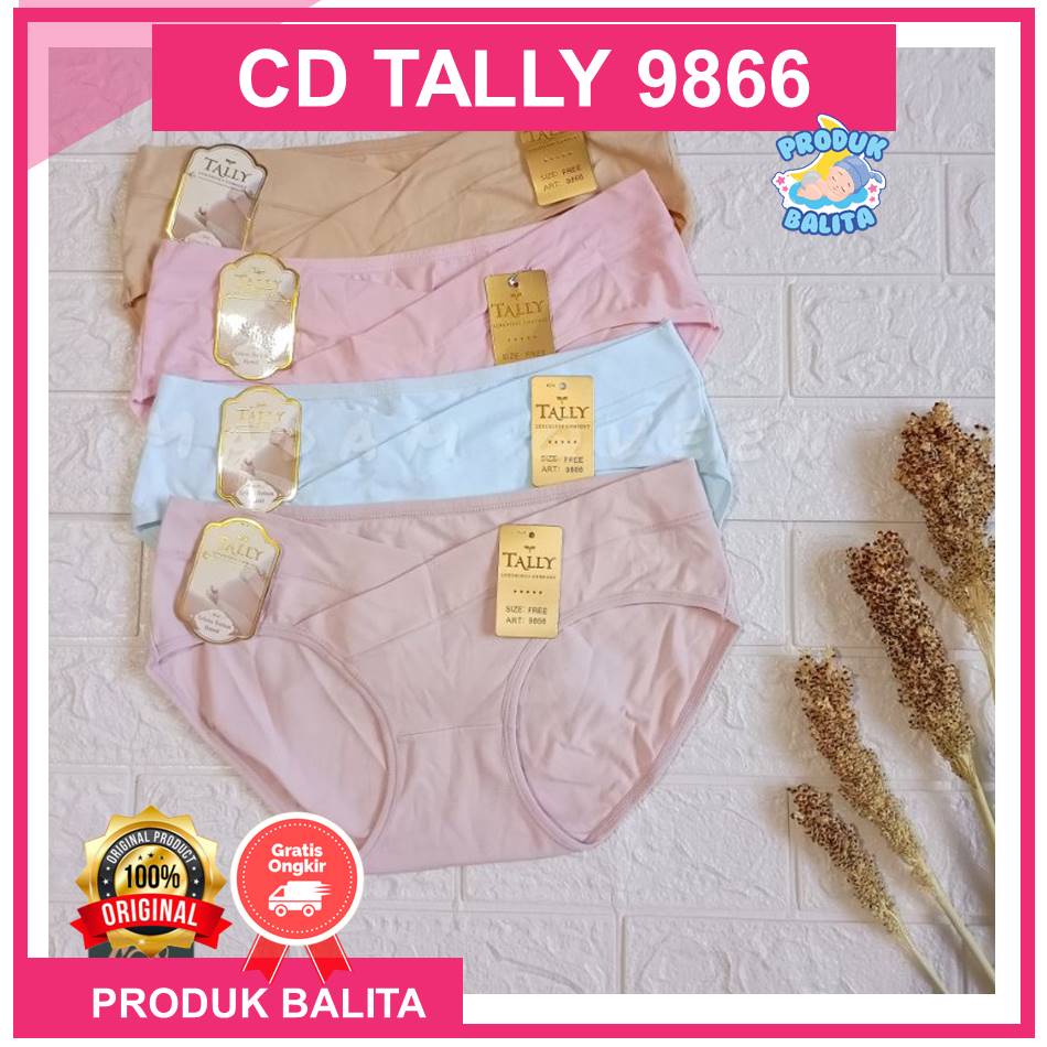 TALLY Celana Dalam Wanita CD Hamil Wanita Model Hipster Celana Dalam Hamil Tally Free Size Kode 9866