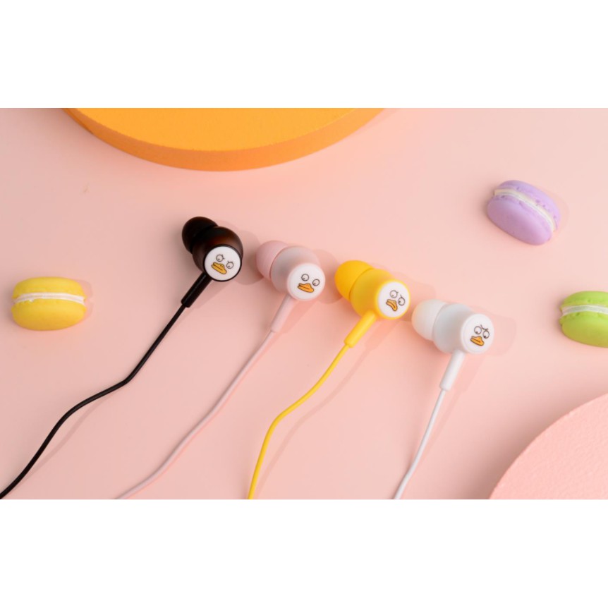 [E-211] Set Headset Earphone Karakter BEBEK / Wadah Earphone Kartun BEBEK Duck Lucu