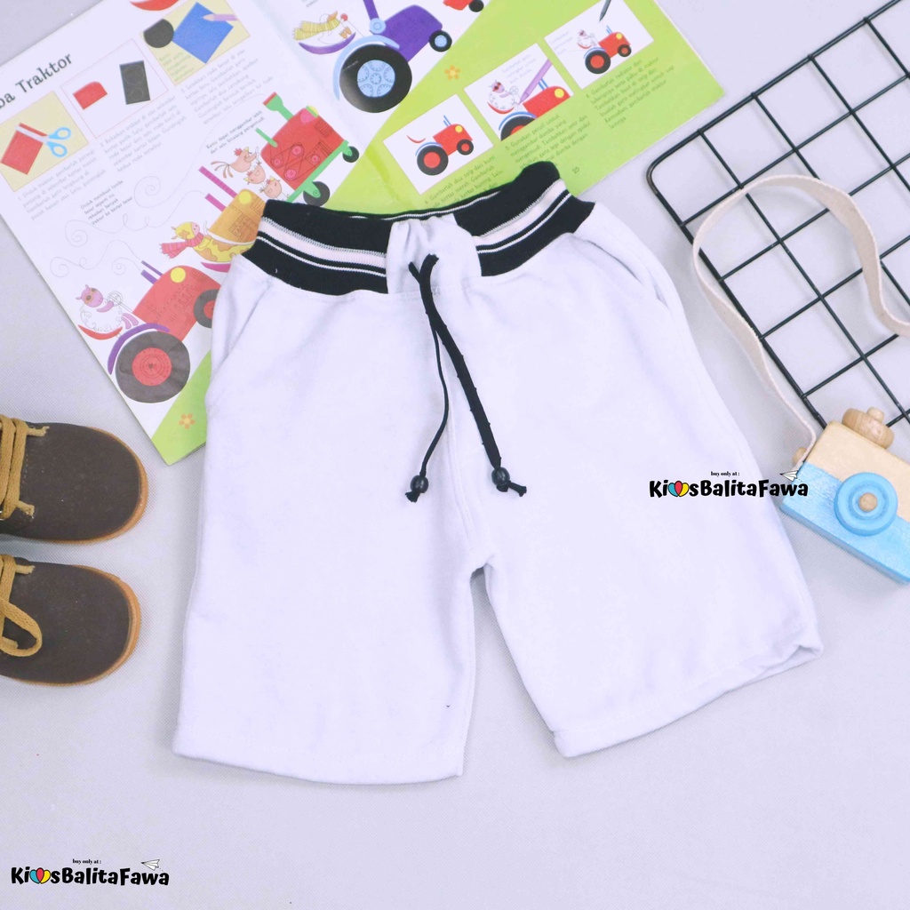 Celana Pendek Polos Bryan uk 1-8 Tahun / EXPORT Quality Bawahan Pendek Polos Anak Laki Perempuan Pants Babycinnamon