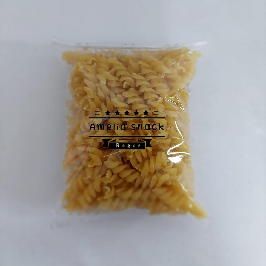 

MAKARONI BANTET SPIRAL KECIL KEMASAN 100 GR (MAKARONI KRIWIL)