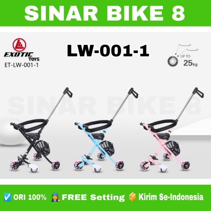 Stroller Exotic MAGIC STROLLER ET LW 001-1 RODA 5 Simple dan Mudah Dilipat