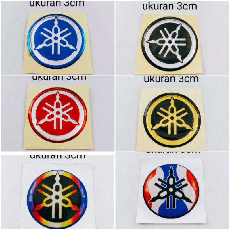 emblem logo yamaha garputala 3cm yamaha mio mio j kualitas terbaik termurah