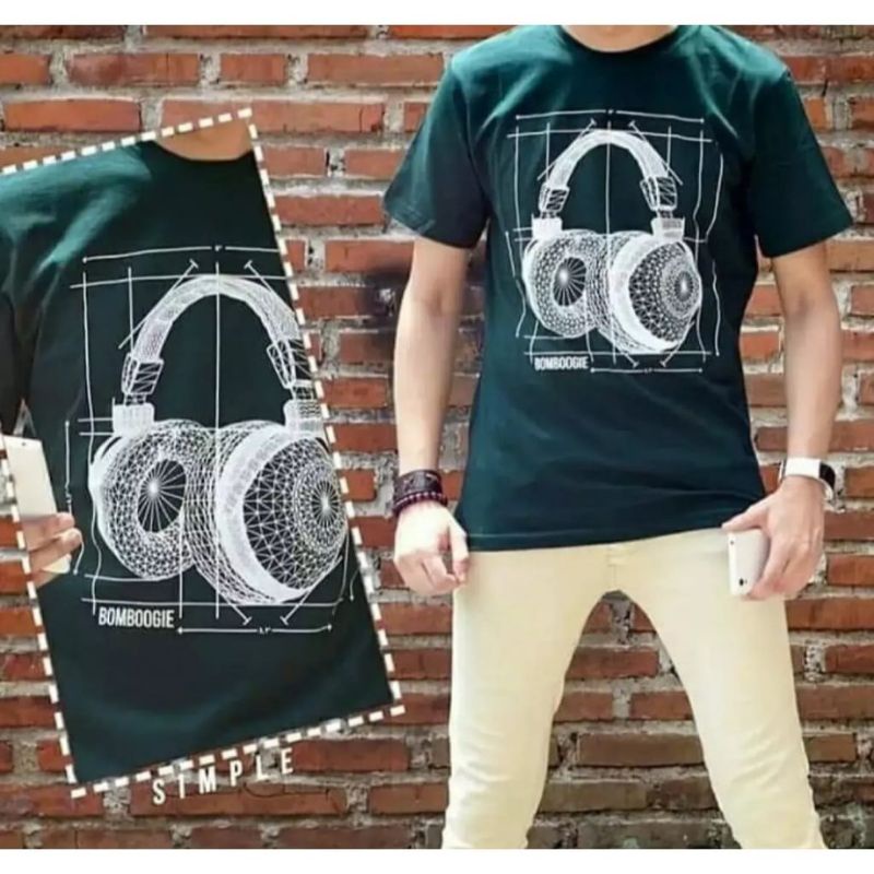 KAOS BOMBOGIE PRIA KAOS ORIGINAL PRIA KAOS COWOK MURAH BISA BAYAR DI TEMPAT