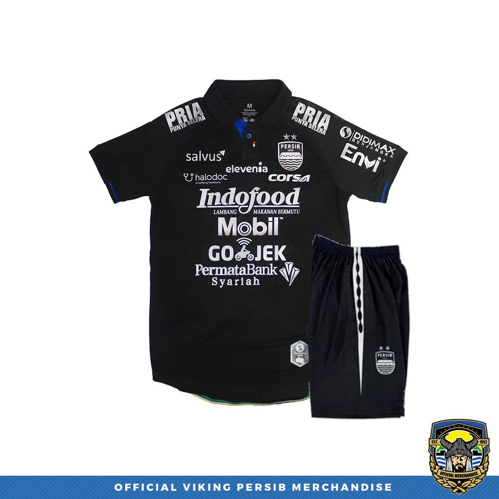 Jersey Bola Anak Setelan Official Viking Persib Merchandise 2019 Third