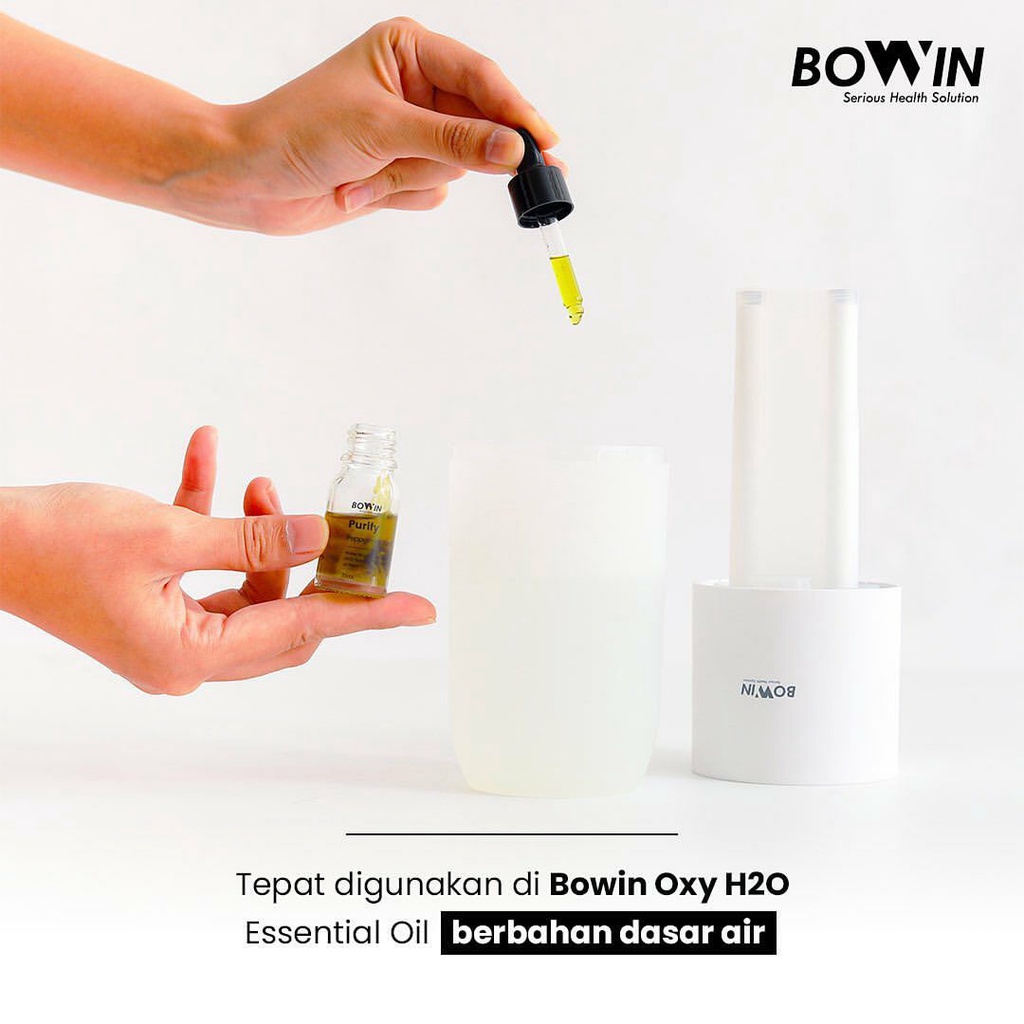 BOWIN ESSENTIAL OIL + Dry Flower 100% Organic &amp; Therapeutic - Water Based Aromatherapy