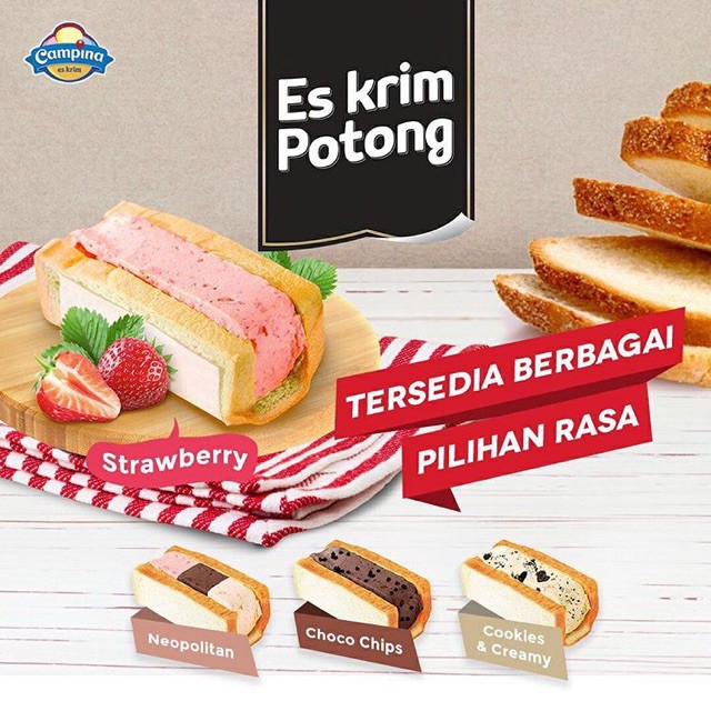 Es Krim Potong Campina 10 potong