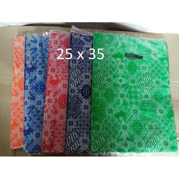 Jual Plastik Oval Batik 25x35 Isi 100 Pcs Plastik Baju Plastik Packing Plastik Bungkus 3310