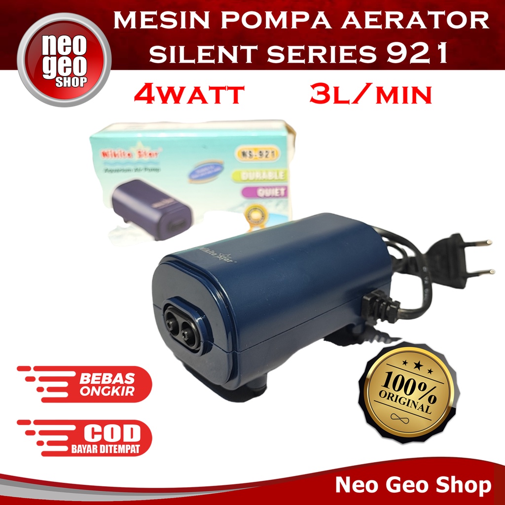 NIKITA STAR NS921 NS 921 mesin pompa aerator udara air pump aquarium silent