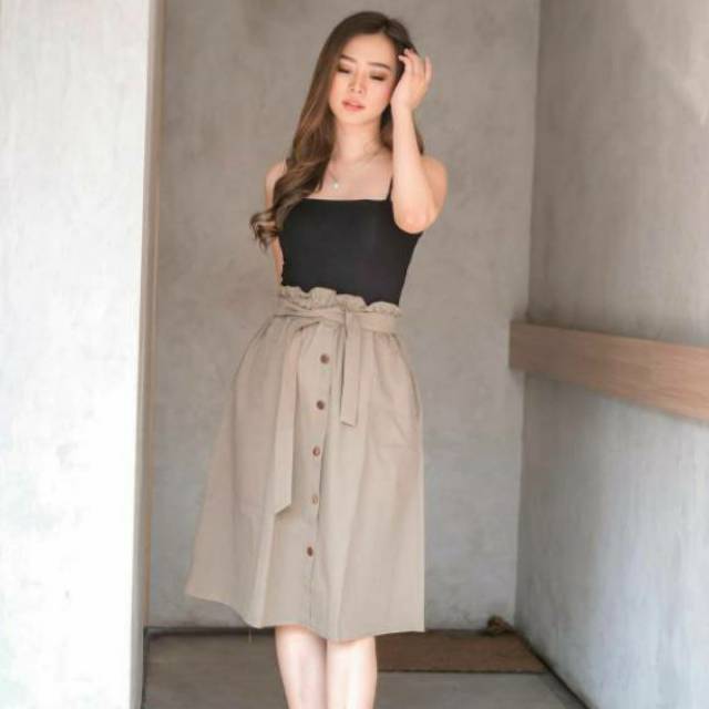 WINTER WOMAN MIDI SKIRT ROK PANJANG WANITA MUSIM DINGIN