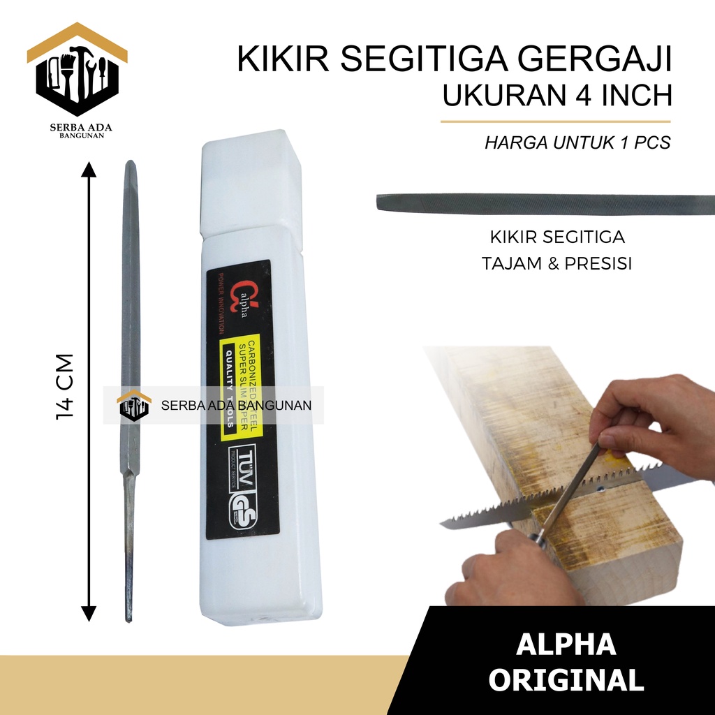 Kikir Gergaji 4” Murah Bagus / Kikir Segitiga 4 Inch Inci