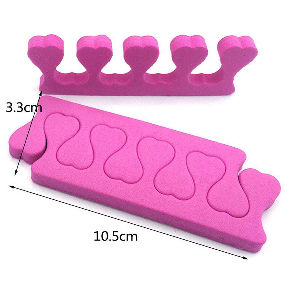 Preva 6PCS Pemisah Jari Jari Jari Jari Jari Jari Pink/Biru/Ungu DIY Manicure Nail Care