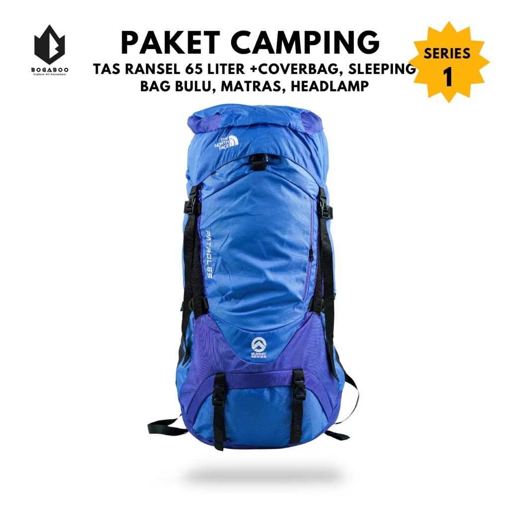 Paket Hemat - Paket Carrier 65L Lengkap Paket Alat Gunung - Paket Hiking