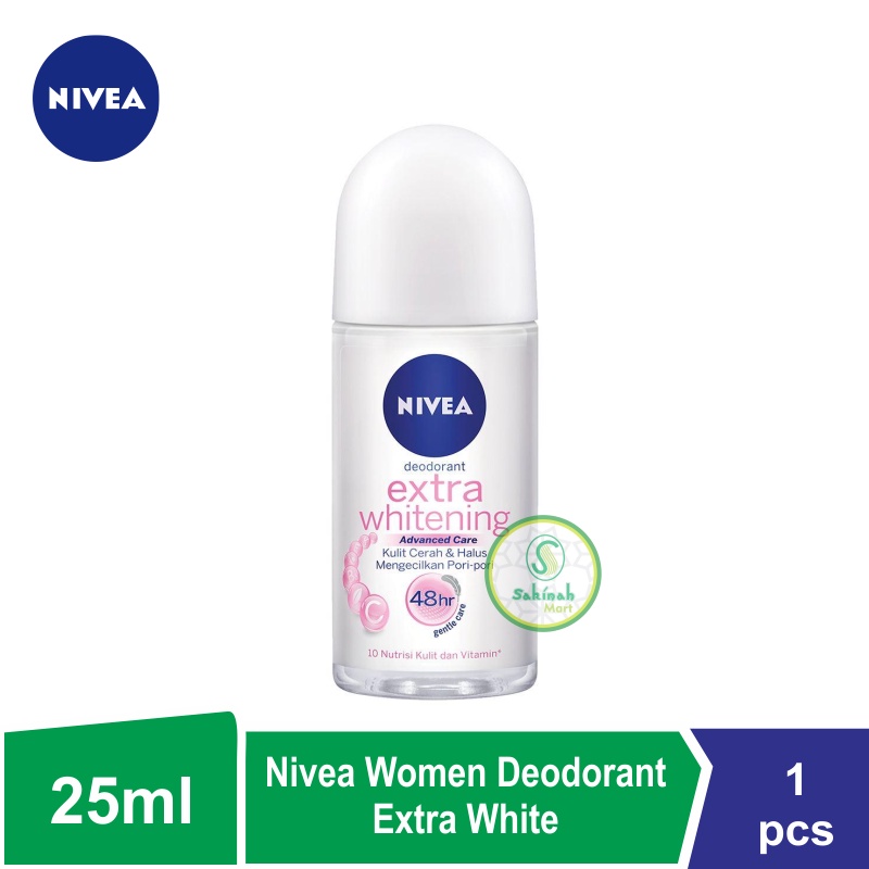 Nivea Women Deodorant Roll On Extra White 25ml